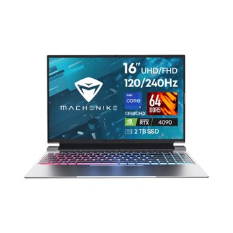  Ноутбук Machenike L16 Pro Supernova (JJ00G900ERU) 16.0'' WQUXGA(3840x2400)/Intel Core i9-13900HX/64GB/2x1TB SSD/GF RTX4090 16GB/2,49 kg/W11Pro/Grey 