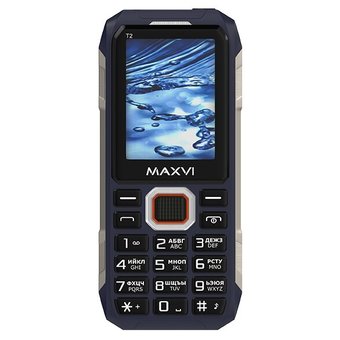  Мобильный телефон Maxvi T2 Blue 