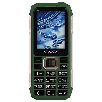  Мобильный телефон Maxvi T2 Green 