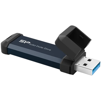  USB-флешка Silicon Power MS60 (SP500GBUF3S60V1B) 500Gb USB 3.2, Синий, read/write 