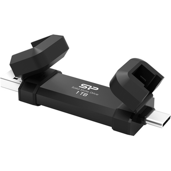  USB-флешка Silicon Power DS72 (SP001TBUC3S72V1K) 1TB USB 3.2/Type-C, Черный, read/write 