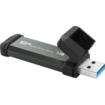  USB-флешка Silicon Power MS70 (SP001TBUF3S70V1G) 1TB USB 3.2, Серый, read/write 