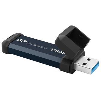  USB-флешка Silicon Power MS60 (SP250GBUF3S60V1B) 250Gb USB 3.2, Синий, read/write 