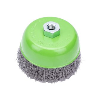  Щетка для УШМ Сибртех 746067 125мм М14, чашка, витая проволока 0,3 mm 746067 
