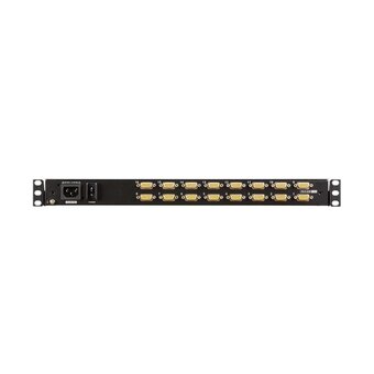 KVM-переключатель Aten CL3116NX-ATA-RG 18.5" 16-Port PS/2-USB VGA Single Rail WideScreen LCD KVM Switch 