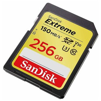  Карта памяти SanDisk Extreme SDSDXVV-256G-GNCIN 256GB SDXC Class 10 V30 UHS-I U3 