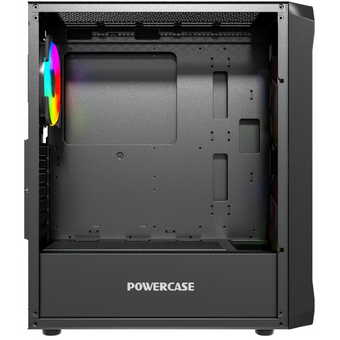  Корпус Powercase Mistral Micro A3B ARGB (CMMAB-A3), Tempered Glass, 2x 140mm ARGB PWM+1x 120mm ARGB PWM, чёрный, mATX 