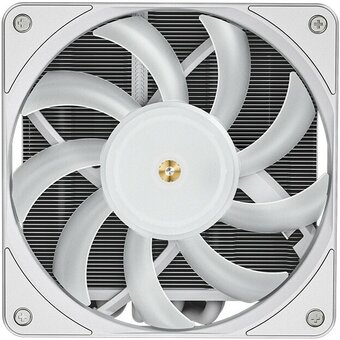  Кулер JONSBO HX6200D White низкопрофильный 63mm LGA1700/1200/115X/AM4 (18шт/кор, TDP 180W, PWM, 120mm Black Fan, 6 тепловых трубок, медная база, белый 