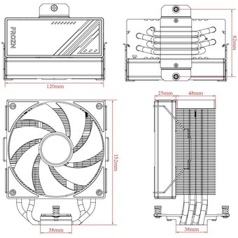  Кулер ID-Cooling Frozn A410 Black 