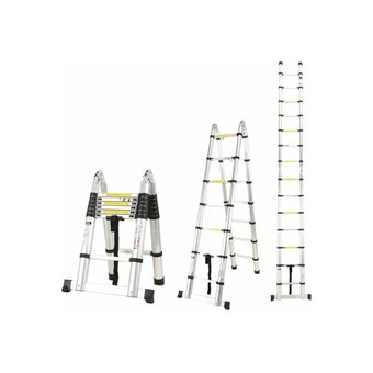  Лестница-стремянка WORKY ARD128096 телескопическая 2,2м/4,4м, 7/14 ступеней 
