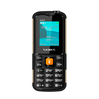  Мобильный телефон teXet TM-D400 черный 