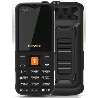  Мобильный телефон teXet TM-D400 черный 