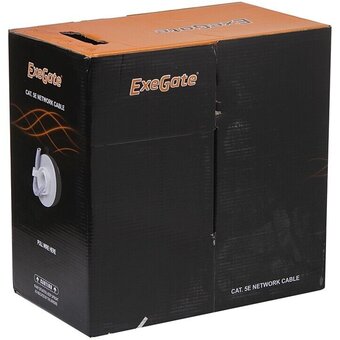  Витая пара Exegate FUTP4-C6-CU-S23-IN-PVC-GY-305-Fluke (EX281810RUS) серый 