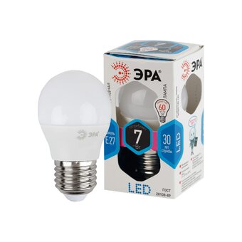  Лампочка Эра LED P45-7W-840-E27 (Б0020554) 
