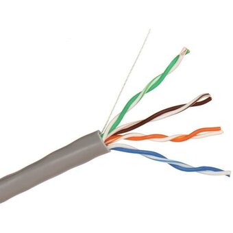  Витая пара Exegate SFTP4-C5e-CU-S24-IN-PVC-GY-305-Fluke (EX281809RUS) серый 