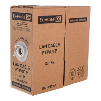  Витая пара Exegate Special UTP4-C5e-CCA-S26-IN-PVC-GY-100 (EX281818RUS) серый 
