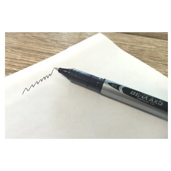  Ручка роллер Zebra Zeb-Roller BE& AX5 (15981Z) серебристый d=0.5мм черные чернила одноразовая ручка 