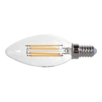  Лампочка Эра F-LED B35-7W-840-E14 (филамент, свеча, 7Вт, нейтр, E14) (10/100/4000) (Б0027943) 