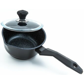  Ковш Victoria Diamond Induction АЛА (D09 1,5G) 1,5л черн. с бел.крапинками 