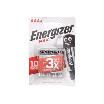  Батарейка Energizer Max LR03 AAA BL4 