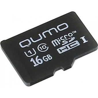  Карта памяти Qumo 16GB QM16GMICSDHC10U1NA Сlass 10 UHS-I ,3.0 без адаптером SD 