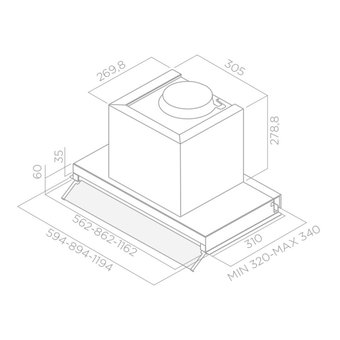  Вытяжка Elica Boxin LX/IX/A/60 
