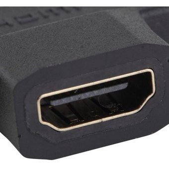  Переходник аудио-видео HDMI (f)/Micro HDMI (m)/Mini HDMI (m) черный (+ Mini HDMI (Male)) 