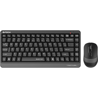  Клавиатура + мышь A4Tech Fstyler FGS1110Q клавиатура черный/серый+мышь черный/серый USB беспроводная Multimedia 