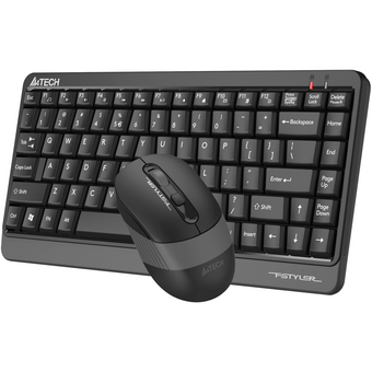  Клавиатура + мышь A4Tech Fstyler FGS1110Q клавиатура черный/серый+мышь черный/серый USB беспроводная Multimedia 