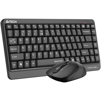  Клавиатура + мышь A4Tech Fstyler FGS1110Q клавиатура черный/серый+мышь черный/серый USB беспроводная Multimedia 