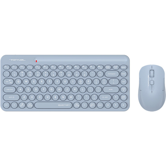  Клавиатура + мышь A4Tech Fstyler FG3200 Air (FG3200 Air Синий) клавиатура синий мышь синий USB беспроводная slim Multimedia 