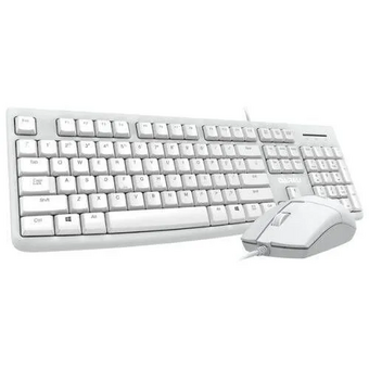  Комплект проводной Dareu MK185 White белый клавиатура LK185 мембранная+ мышь LM103 USB 