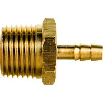  Штуцер пневмо HG 1645122 1/2" НР - 6 мм 