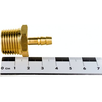  Штуцер пневмо HG 1645122 1/2" НР - 6 мм 
