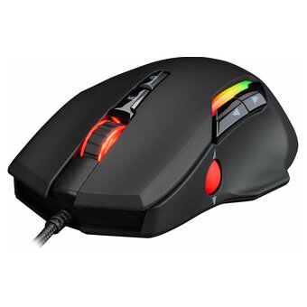  Мышь Panteon PS150 черная (Pixart 3327 с микроконтроллером, с доп. колесом прокрутки с подсветкой LED RGB CHROMA LIGHT) 