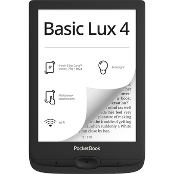 Электронная книга PocketBook 618 Basic Lux (PB618-P-WW) черный 