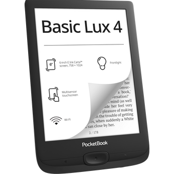  Электронная книга PocketBook 618 Basic Lux (PB618-P-WW) черный 