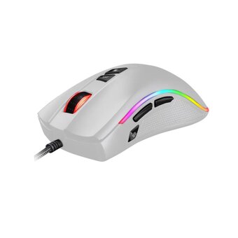  Мышь Panteon PS88 белая (Pixart 3327 с микроконтролером, 220 IPS/3, со сменным крылом и подсветкой LED RGB CHROMA LIGHT) 