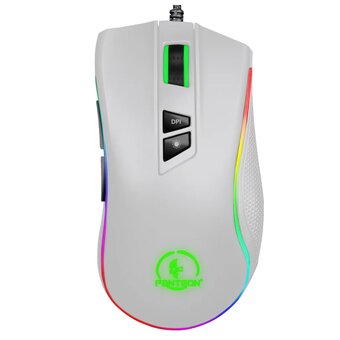  Мышь Panteon PS88 белая (Pixart 3327 с микроконтролером, 220 IPS/3, со сменным крылом и подсветкой LED RGB CHROMA LIGHT) 