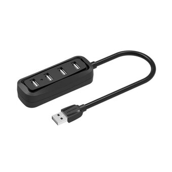  Концентратор Vention VAS-J43-B100 USB 2.0 на 4 порта черный 1м 