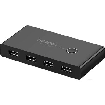  USB-хаб UGREEN US216 (30767) 2 In 4 Out USB 2.0 Sharing Switch Box Black 