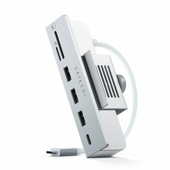  Хаб Satechi ST-UCICHS Aluminum USB-C Clamp Hub for 24" iMac Silver 