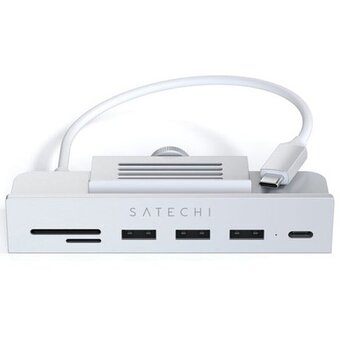  Хаб Satechi ST-UCICHS Aluminum USB-C Clamp Hub for 24" iMac Silver 