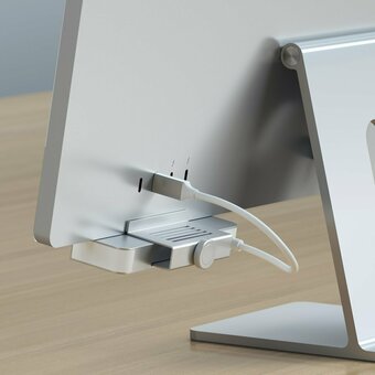  Хаб Satechi ST-UCICHS Aluminum USB-C Clamp Hub for 24" iMac Silver 