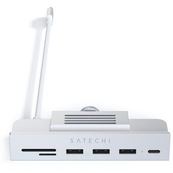  Хаб Satechi ST-UCICHS Aluminum USB-C Clamp Hub for 24" iMac Silver 