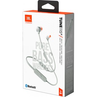  Наушники bluetooth JBLT115BT, серые 