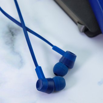  Наушники HOCO M86 Oceanic universal earphones with mic, blue 