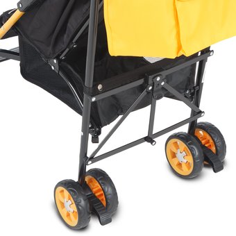  Коляска-трость Glory 1105 желтый (от 2шт) неск.пол.сп,рег.подн,5т.рем.безоп,съем.бамп,корз. GL001348821 