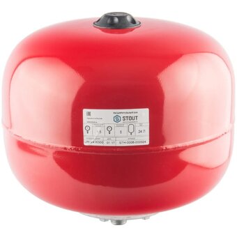  Расширительный бак Stout STH-0006-000024 RG008P29LE9BBE на отопление 24л красный 