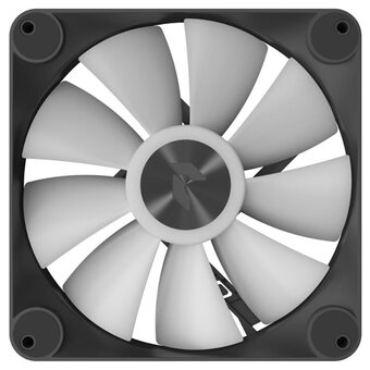  Вентилятор Aerocool APNX FP1-140 PWM ARGB (FP1-140 BK) 140x140mm 4-pin 15-32dB 220gr LED Ret 